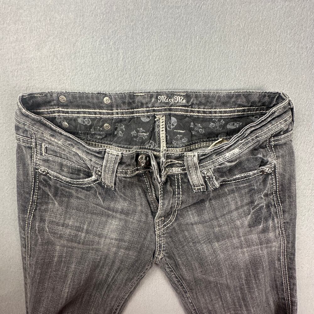 Miss Me Seattle Jeans Womens 28 Bootcut Fleur De Lis Embroidered - Picture 3 of 10